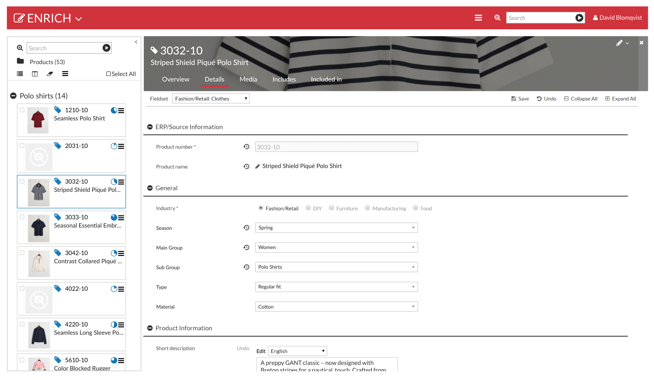 Details page